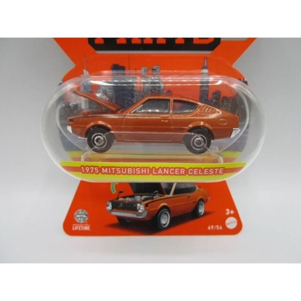 Matchbox Moving Parts 1975 Mitsubishi Lancer Celeste Burnt Orange Diecast Car